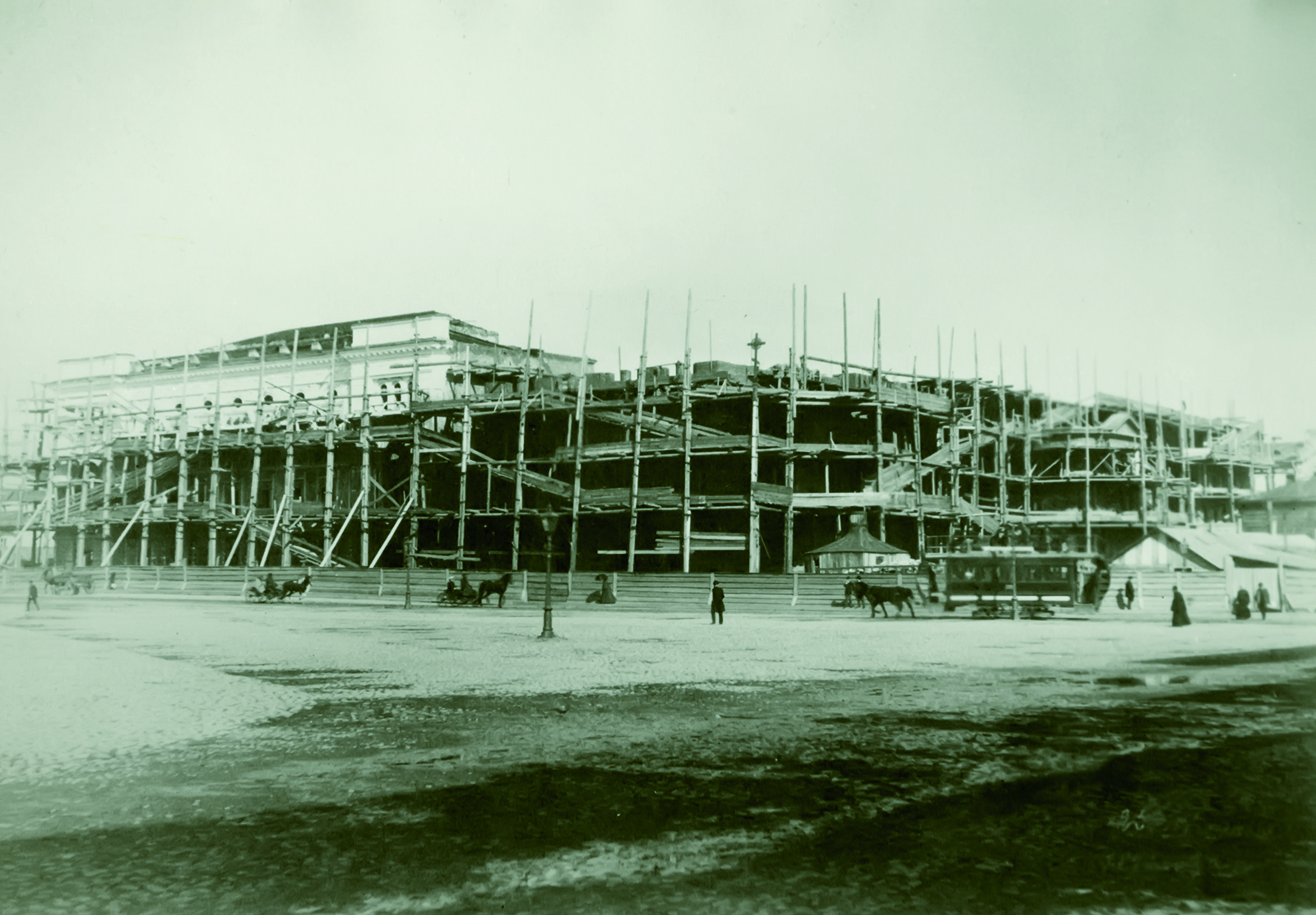 Строительство здания Санкт-Петербургской консерватории. 1893-1894